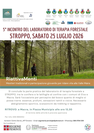 5° Incontro del laboratorio di terapia forestale