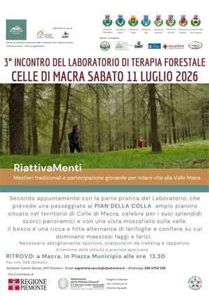 3° Incontro del laboratorio di terapia forestale