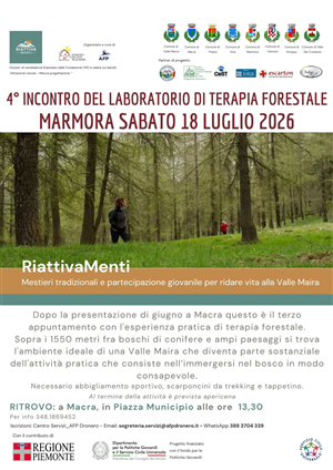4° Incontro del laboratorio di terapia forestale