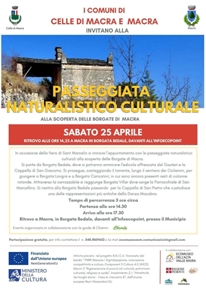 Passeggiata naturalistico culturale a Macra